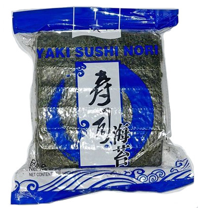 Sushi Nori Premium Roasted Seaweed 50 Blue Full Sheets 